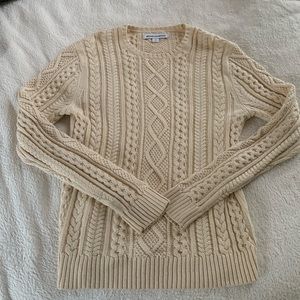 Knitted cream sweater